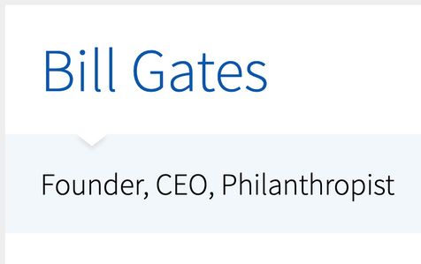 Writing a resume for Bill Gates