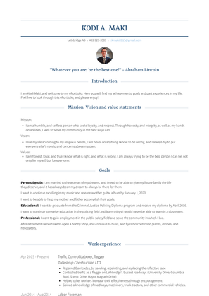 Labor Foreman Resume Sample and Template