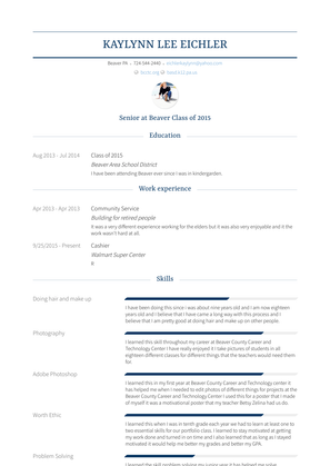 Community Service Resume Sample and Template