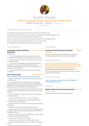 Asst. Manager Training And Delivery  International Resume Sample and Template