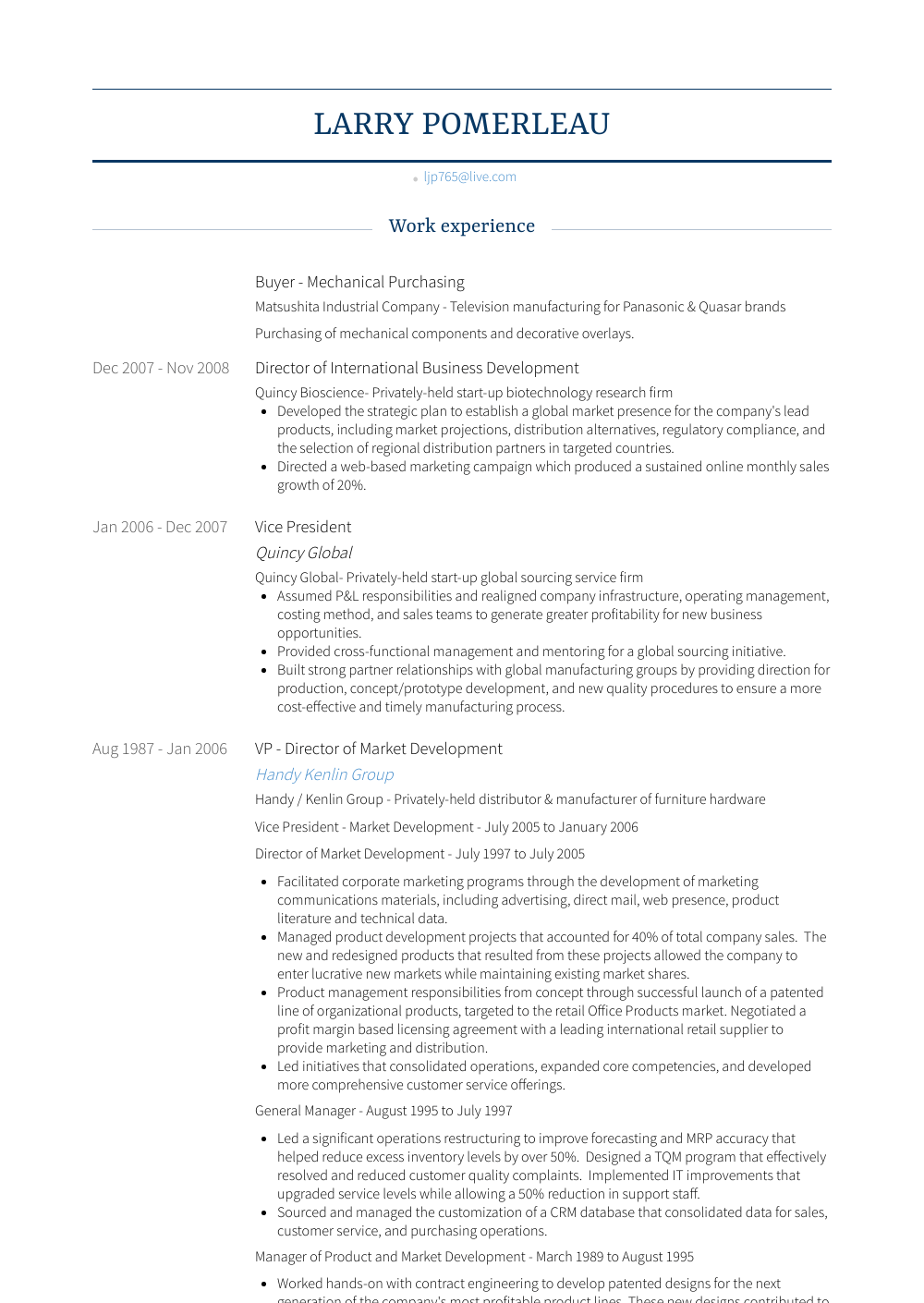 Buyer Resume Samples and Templates | VisualCV