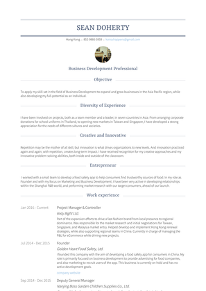Personal Banker / Relationship Manager Resume Sample and Template
