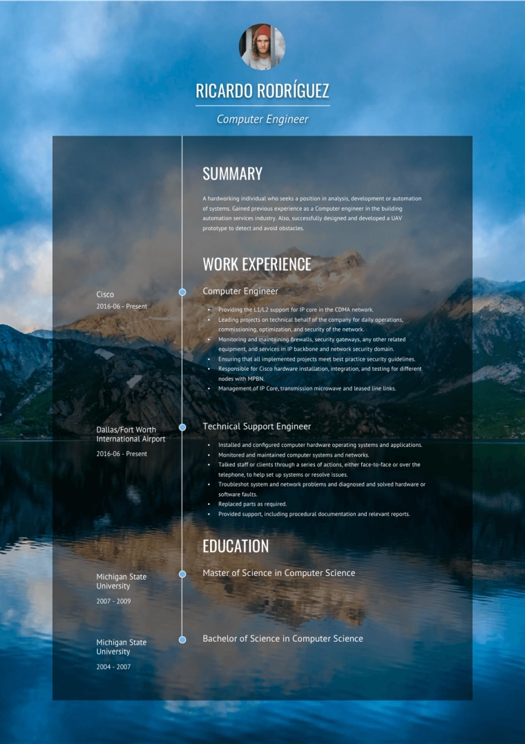 Google Docs Resume Template - No Experience