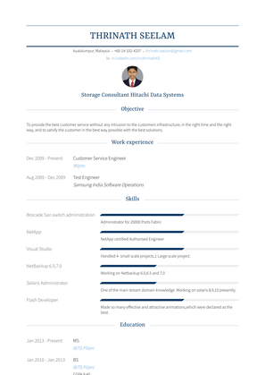 Customer Service Engineer Resume Sample and Template