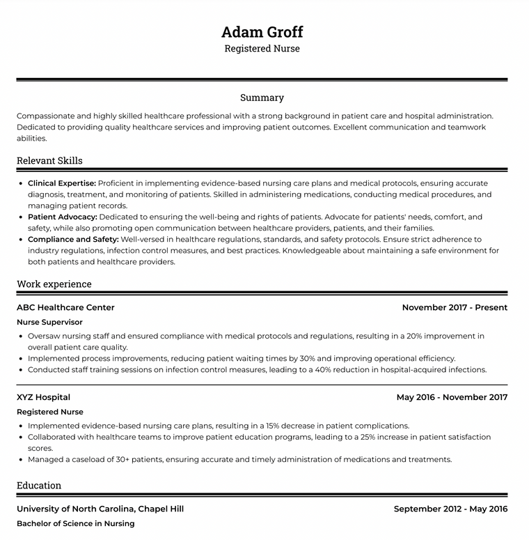 Hybrid Minimalist Resume Template - ATS