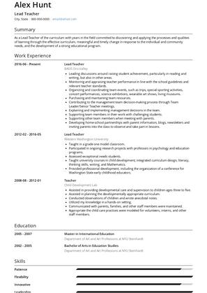 Substitute Teacher Resume Objective Examples