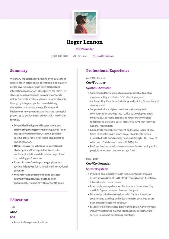 Timeline Google Docs Resume Template