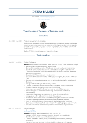 Project Engineer Ii Resume Sample and Template