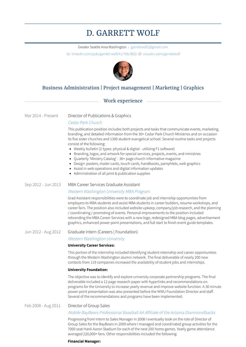 Information Architecture & Graphic Design Resume Sample and Template