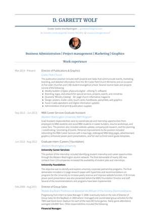 Information Architecture & Graphic Design Resume Sample and Template