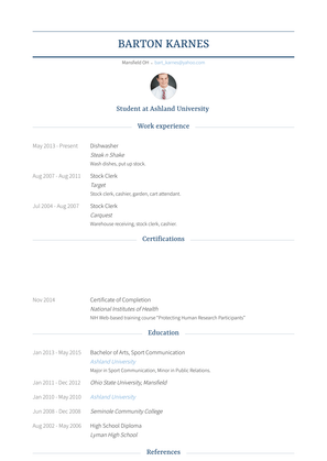 Dishwasher Resume Sample and Template