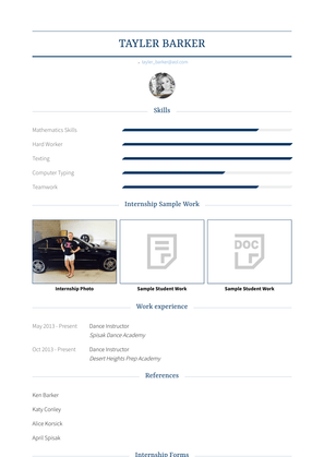 Dance Instructor Resume Sample and Template
