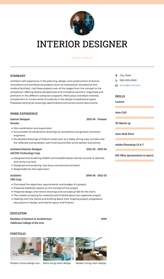 Stylish Resume Template and Example - Chloe by VisualCV	