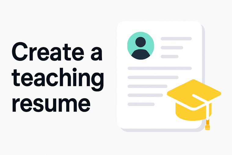 create a teaching resume