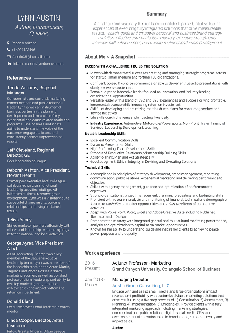 Regional Manager Resume Sample and Template