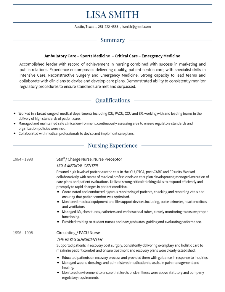 Resume Template - Monte