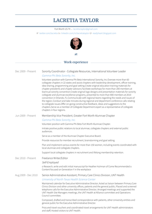 Freelance Writer/Editor Resume Sample and Template