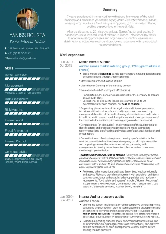 compliance resume skills