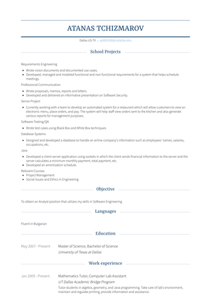 Mathematics Tutor, Computer Lab Assistant Resume Sample and Template