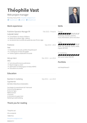 Publisher Operation Manager Fr Resume Sample and Template