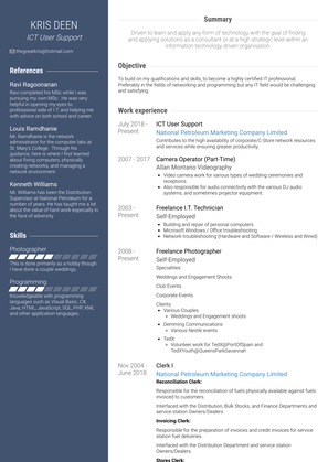 Temporary Clerk Resume Sample and Template