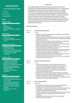 Administrative Officer CV Example and Template