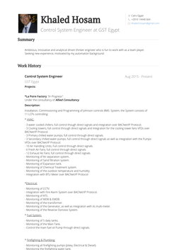Executive Engineer Resume Sample and Template
