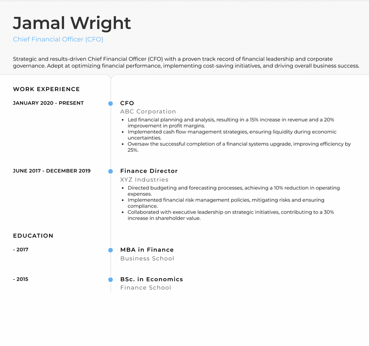 Google Docs CV Template - Air