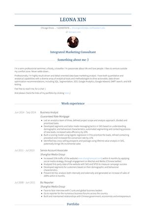 Digital Marketing Intern Resume Sample and Template