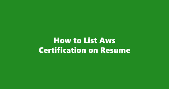 aws certification on resume banner image