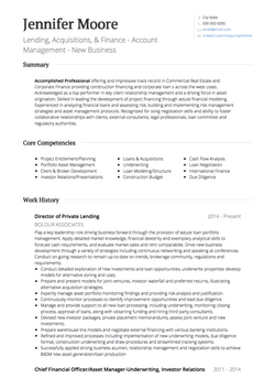 Real Estate Resume Sample and Template
