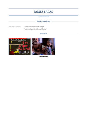 Community Relations Manager Resume Sample and Template