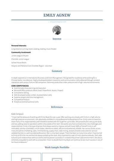 Assistant Account Executive Resume Sample and Template