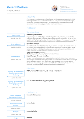 It Marketing Coordinator Resume Sample and Template