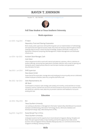 It Intern Resume Sample and Template