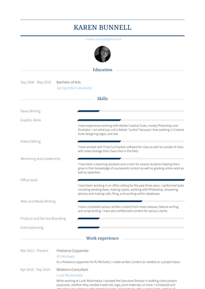 Freelance Copywriter Resume Sample and Template