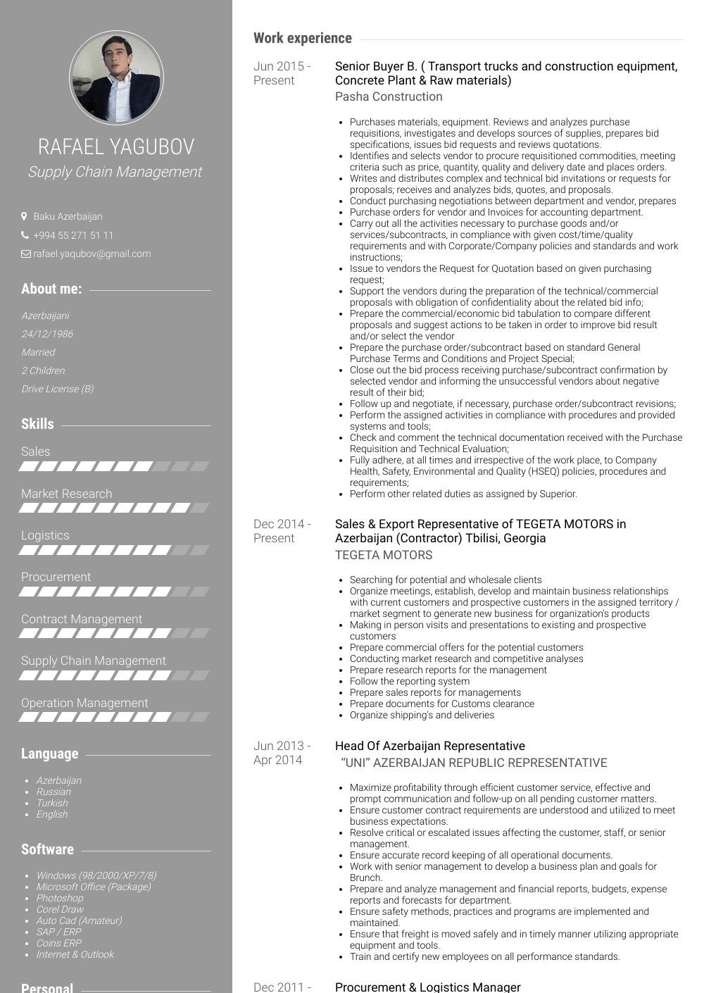 Buyer Resume Samples and Templates | VisualCV