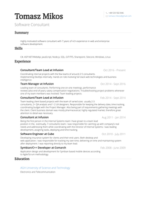 Team Manager Resume Sample and Template