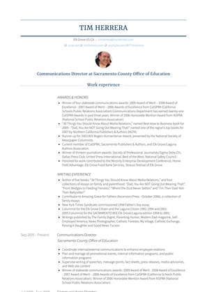 Communications Director Resume Sample and Template