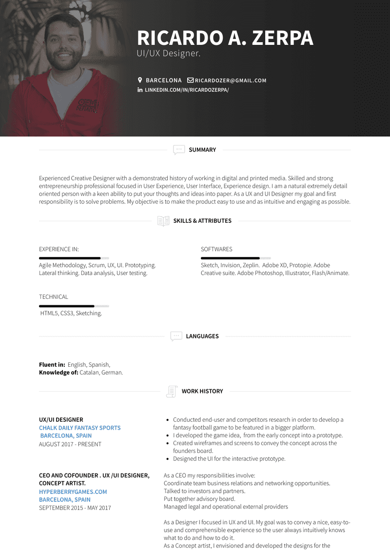 Graphic/Web Designer Resume Sample and Template