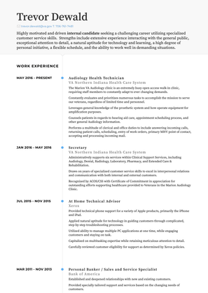 Personal Banker Resume Sample and Template