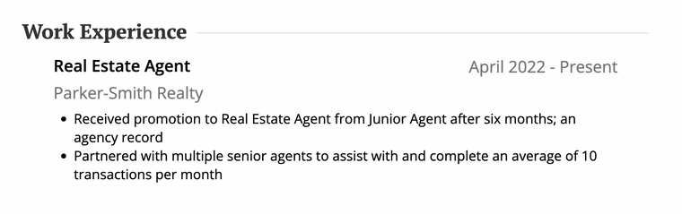 Real Estate Agent Job Description Example Three