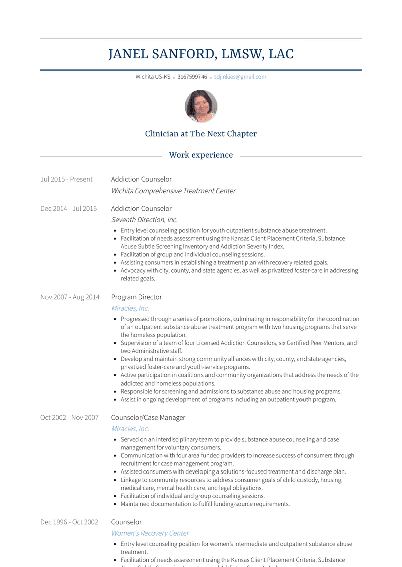 Program Director Resume Sample and Template