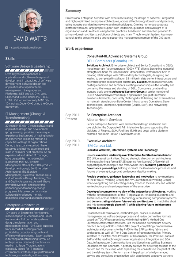 Va Resume Samples and Templates VisualCV