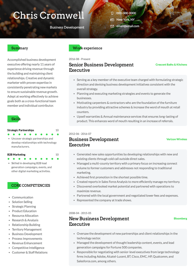 Best Free Resume Template Example: Rainier