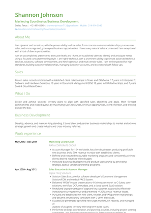 Marketing Coordinator Resume Sample and Template