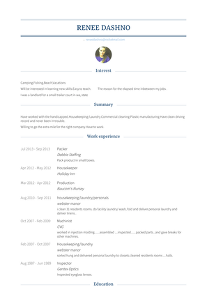 Packer Resume Sample and Template
