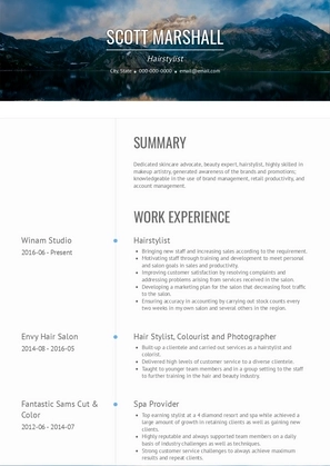 5 Professional Hair Stylist Resume Objective Examples for 2022
