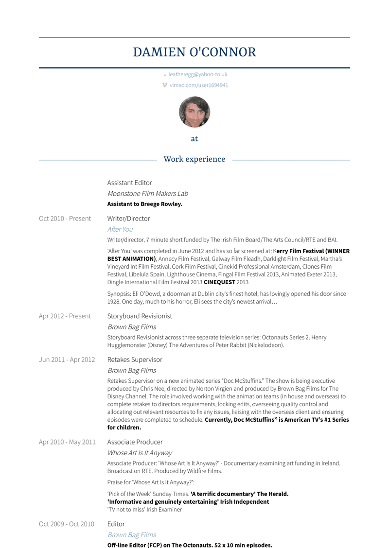 Assistant Editor Resume Sample and Template