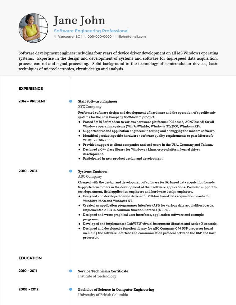 Resume Template - Air